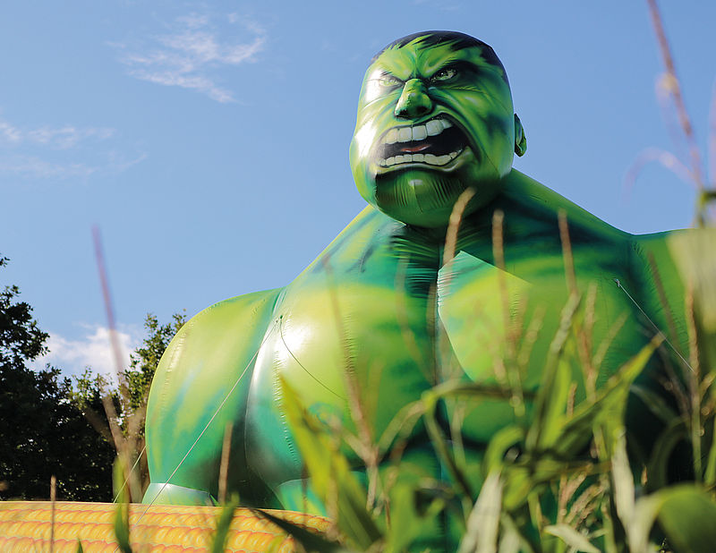 Die HULK-Figur für ihren Feldtag mieten.